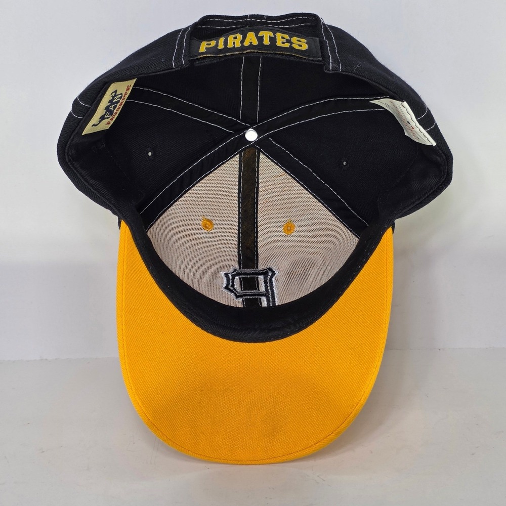 Fan Favorite Pittsburgh Pirates MLB Hat Yellow Black Adjustable Baseball Cap - Picture 13 of 15
